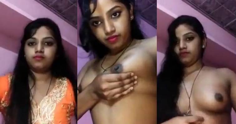 Super Sexy Village Girl Boobs Sowing on Camera Full Video