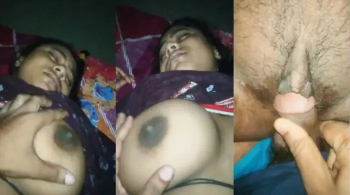 Desi Sleeping bhabhi’s Boobs Pressed and Fucked by Husband HD Video