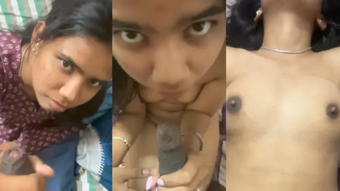 Cute Tamil Teen College GF First Time Blowjob Video