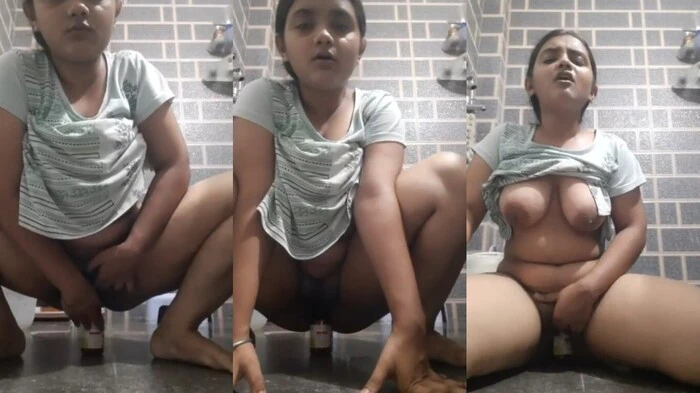 Desi Horny Bitch Putting Bottle Inside Her Pussy HD Video